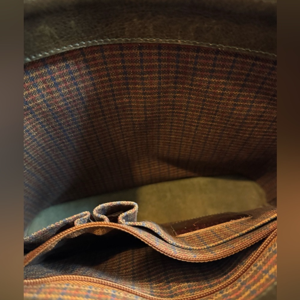 Vintage Brighton Dark Olive Green Leather Shoulder‎ Bag - Picture 6 of 9